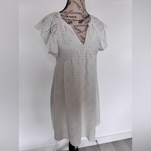 Olivia Rae White Eyelet Dress
